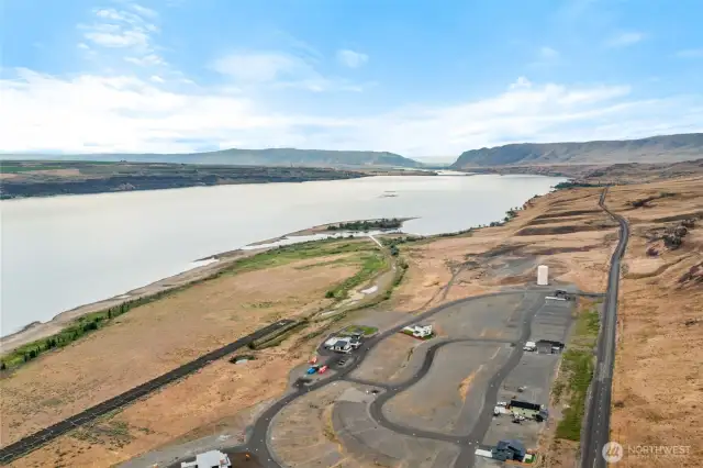 View of Vantage Bay Community looking south