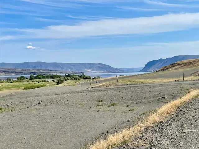 View looking southeast from the lot