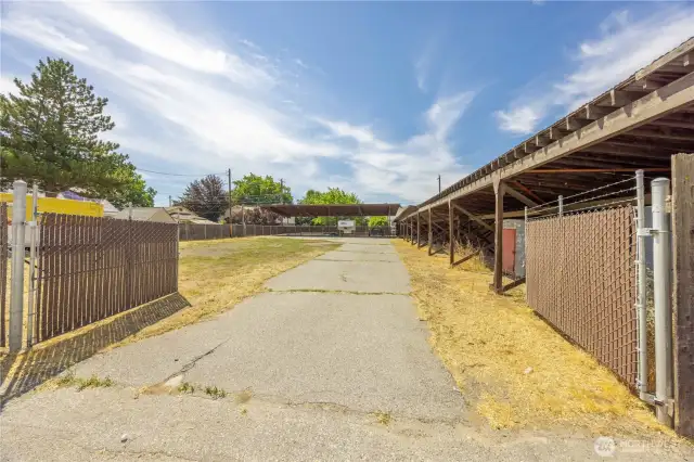 View of W Pleasant Avenue access for multi-family ingress and egress