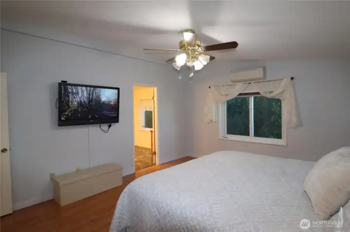 Primary Bedroom with a large primary bathroom