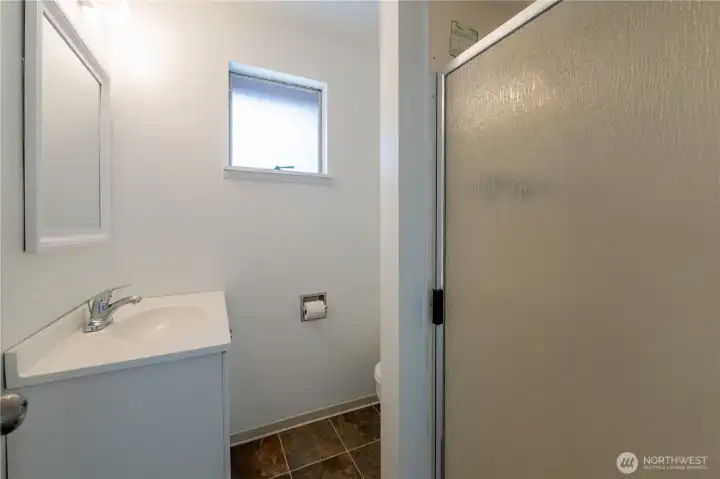 3/4 bathroom.