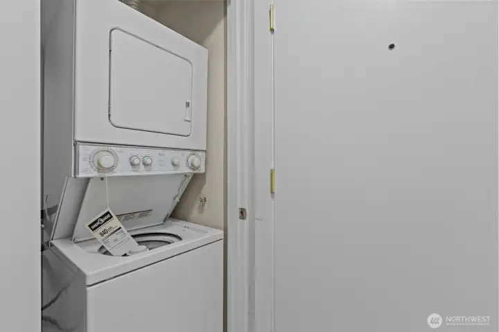 In-unit washer and dryer for everyday convenience