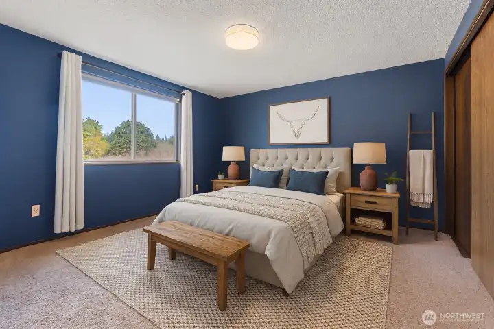 Virtually Staged Bedroom