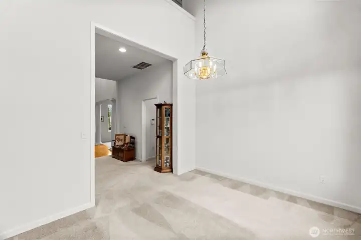 Photo from the Dining Room back toward hallway and entry area.
