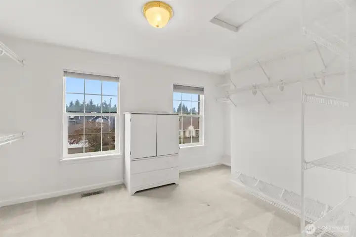 Very large walk in closet in Primary Bedroom Suite