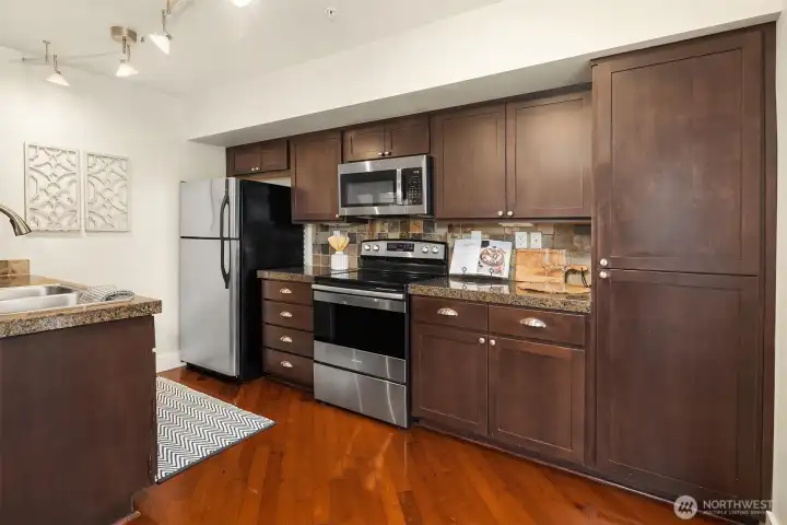 Rich Cabinetry Offering Style and Ample Storage