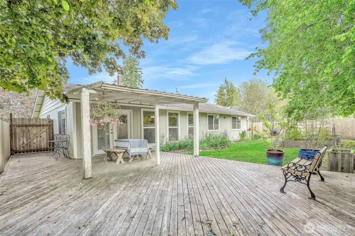 View of the back of the house.