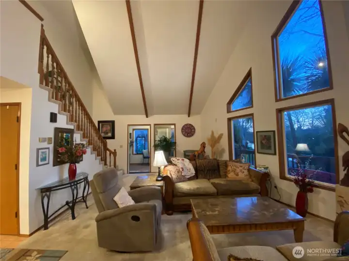 From dining area toward stairs and solarium