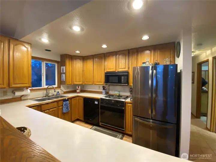 From living area, looking into kitchen