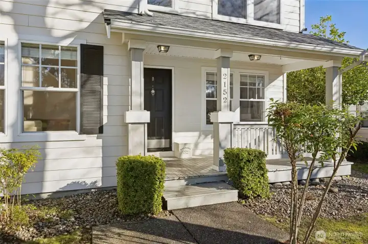 Welcoming front porch.
