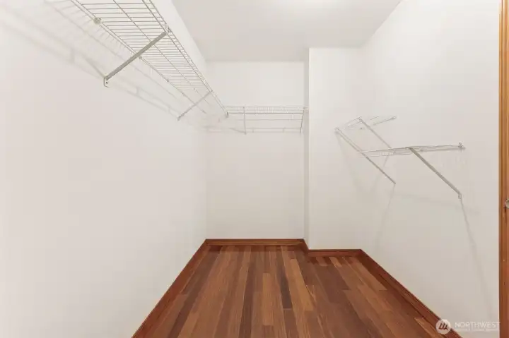 Primary closet.