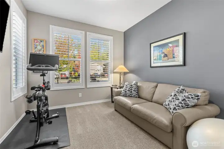 guest room or second flex space with ensuite bath