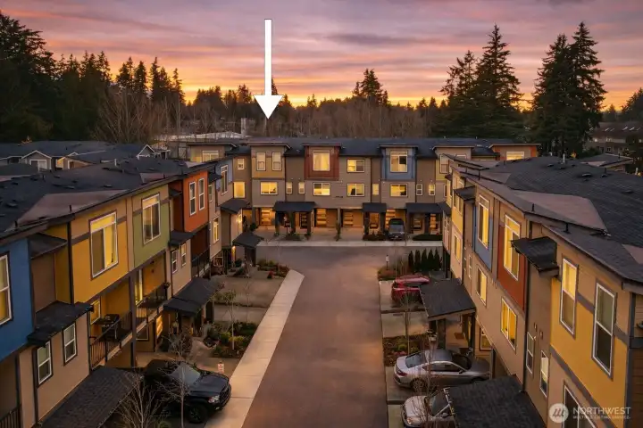 Talamore community includes guest parking spaces, HOA paid landscaping. Low HOA dues