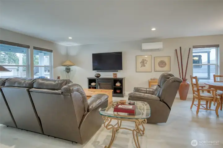 Minisplit heat pump will keep the home warm and cool all year long