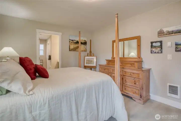 King-size bed will fit with lots of room to spare