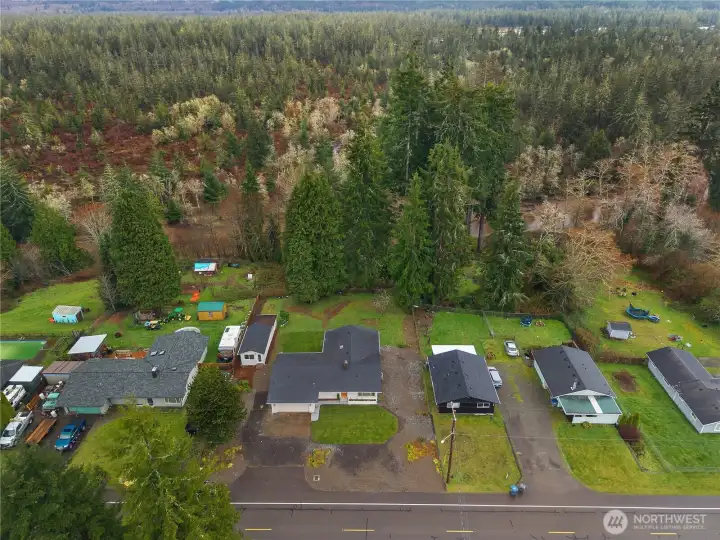 PEEK A BOO VIEW OF THE RIVER AT THE BACK OF THE PROPERTY