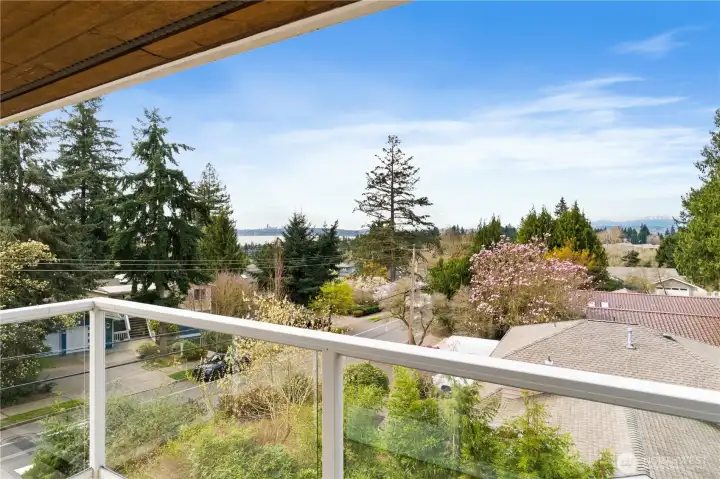 Primary Suite View Deck w/Lake & City Views