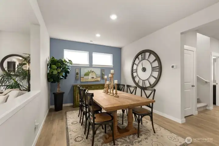 Separate dinning space. Photo's are for representational purposes only. Colors and finishes may differ.