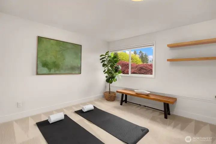 Lower level bedroom.