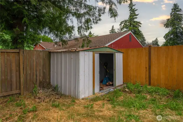 Shed for extra storage