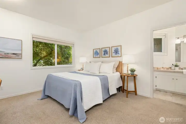 main floor bedroom and ensuite bath