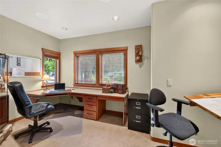 Main Floor double office with Builtins Main Floor double office with Builtins
