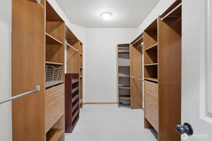 Walk in closet with built-ins Walk in closet with built-ins