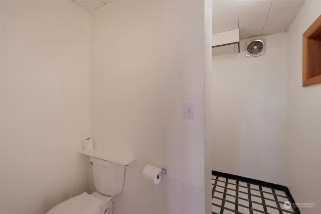 Bathroom in basement.