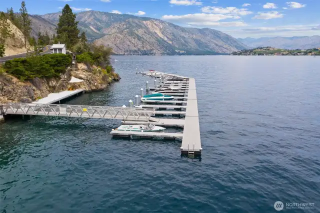 Private doc marina owned by the HOA.