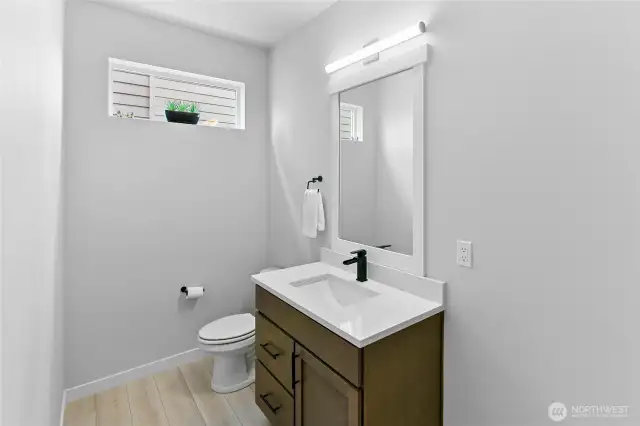 Main level half bath