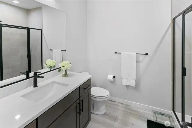 Ensuite bath off lower level bedroom