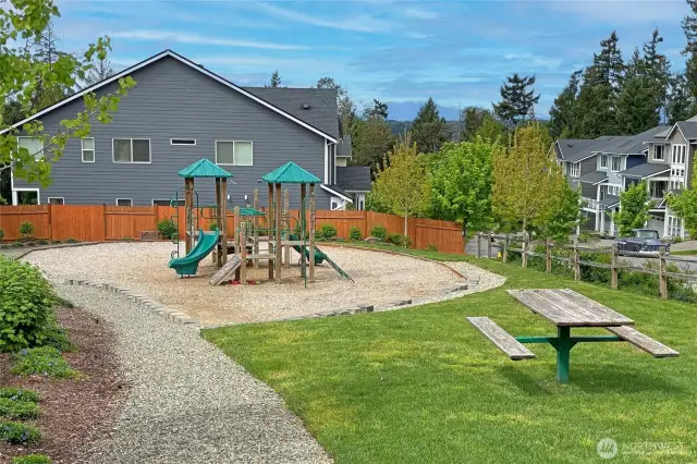 One of two well-equipped playgrounds in this beautiful new neighborhood