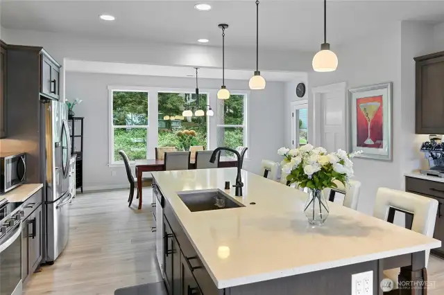 Kitchen with Dining Room Beyond