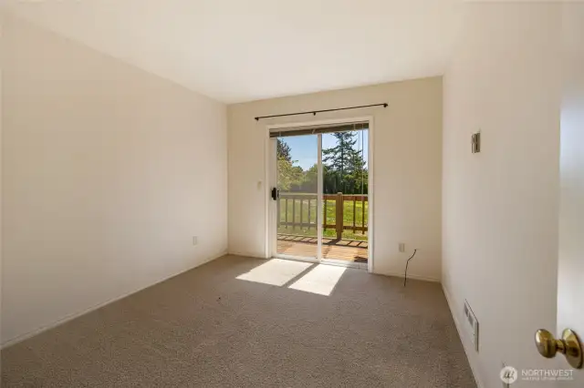 One of 2 bedrooms on main level