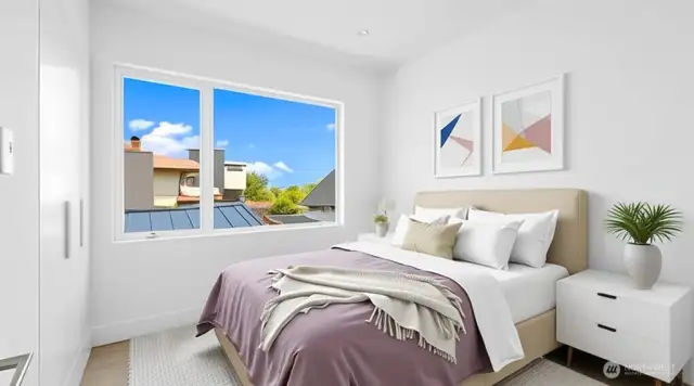 Bedroom 2 + Built In Closets And Large Windows + Tons Of Natural Light. (Floor 2)