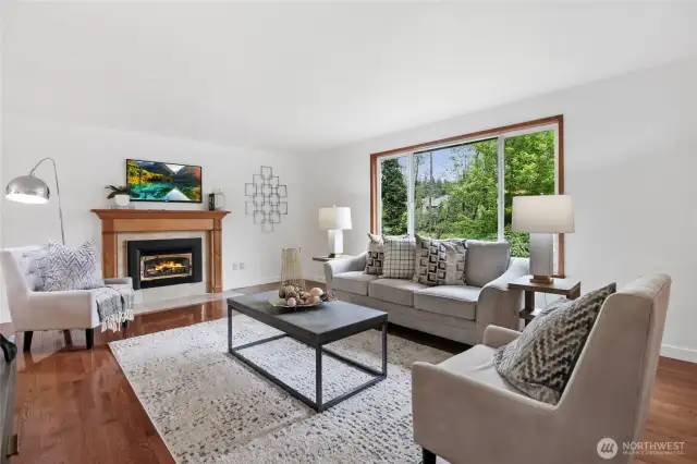 Enjoy a cozy gas fireplace in the main living room.  Plus a second gas fireplace.
