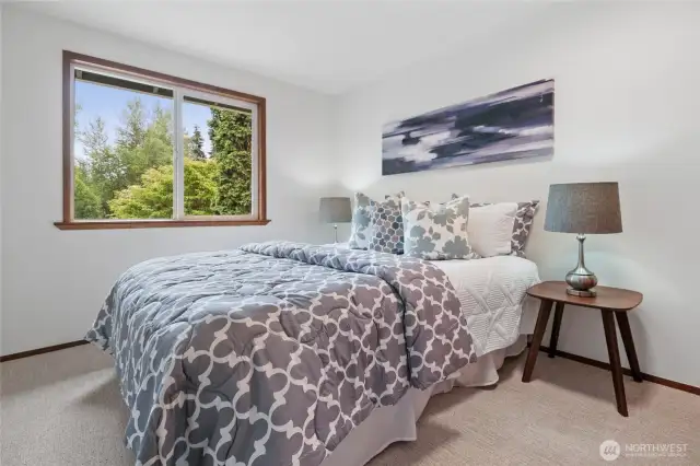 Large primary bedroom with a updated 3/4 bath.