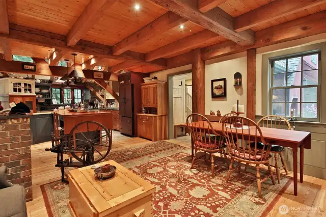 Much of the furniture and cabinetry is custom made by the Seller/Owner.