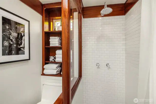 Updated tile and new plumbing - this bath feels like a spa.