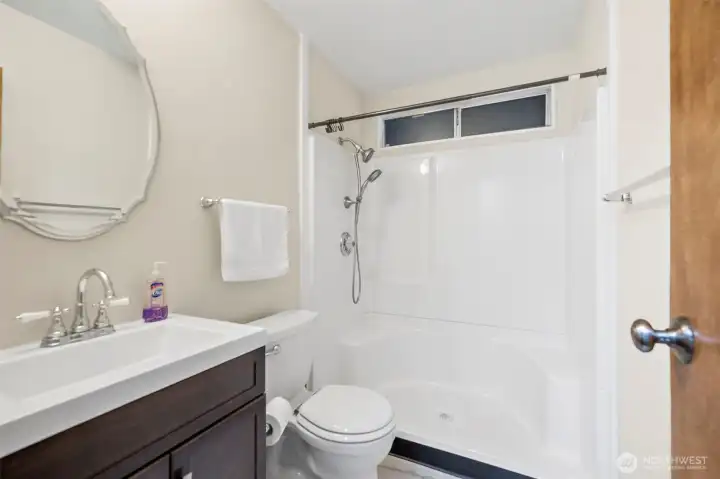 Showers, vanities all modern