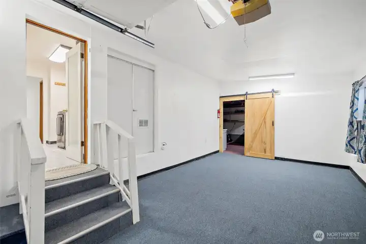 1 car attached garage