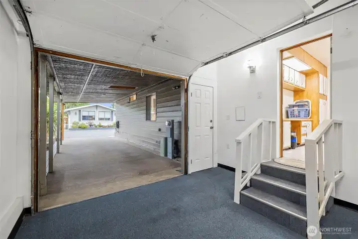 Garage to carport