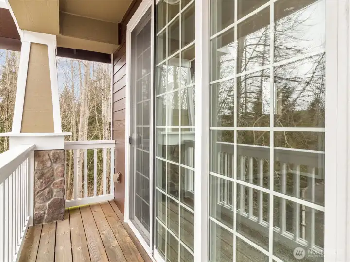 Enjoy your private balcony off the primary bedroom