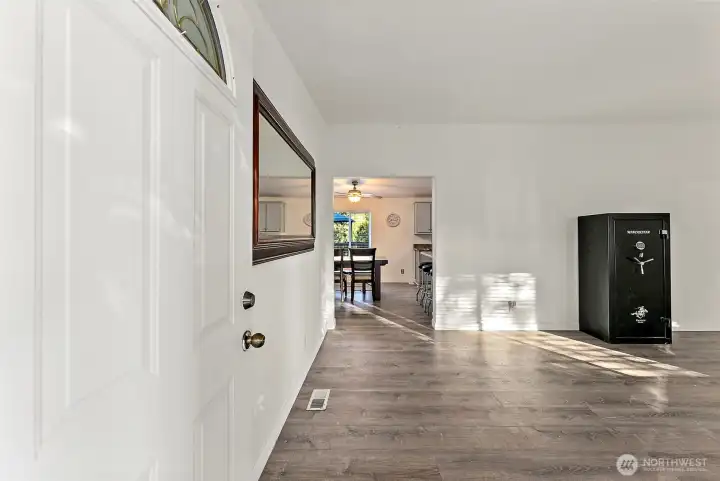 Entry to living room