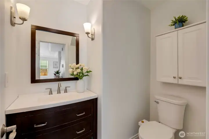 Guest bath downstairs.