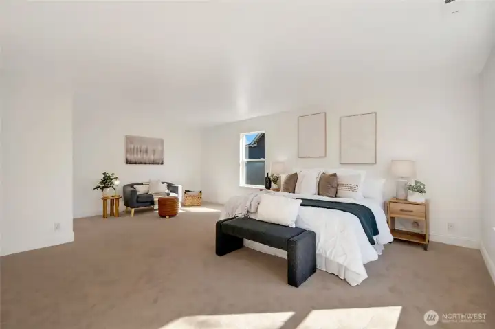 Oversized primary suite — your private retreat with room to truly unwind.