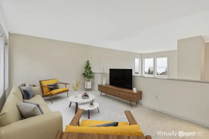 Upstairs Living Space Virtual Staged