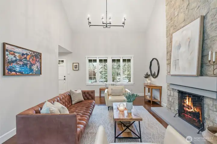 Living Room with Fireplace