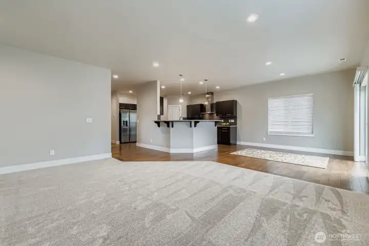 New carpet with upgraded 8 pound pad