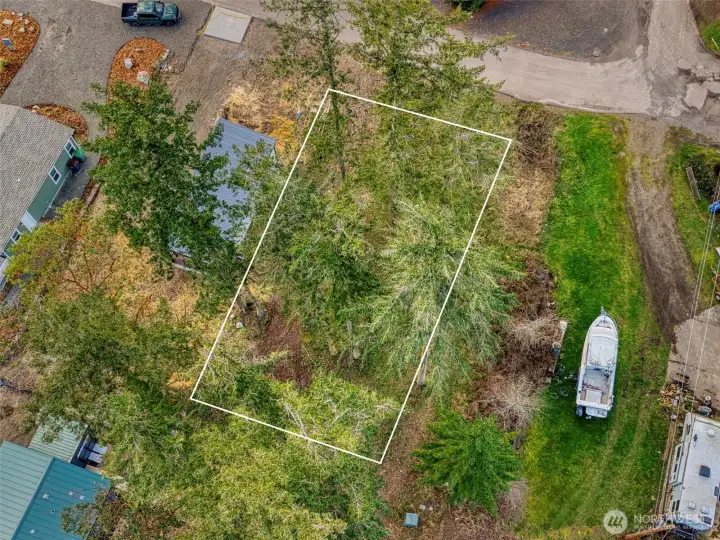 Property line is approx with City of PT setbacks.